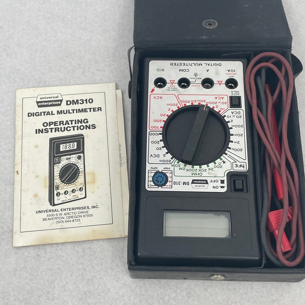 Universal Enterprises DM310‎ Digital Multimeter Multitester Case Manual Korea